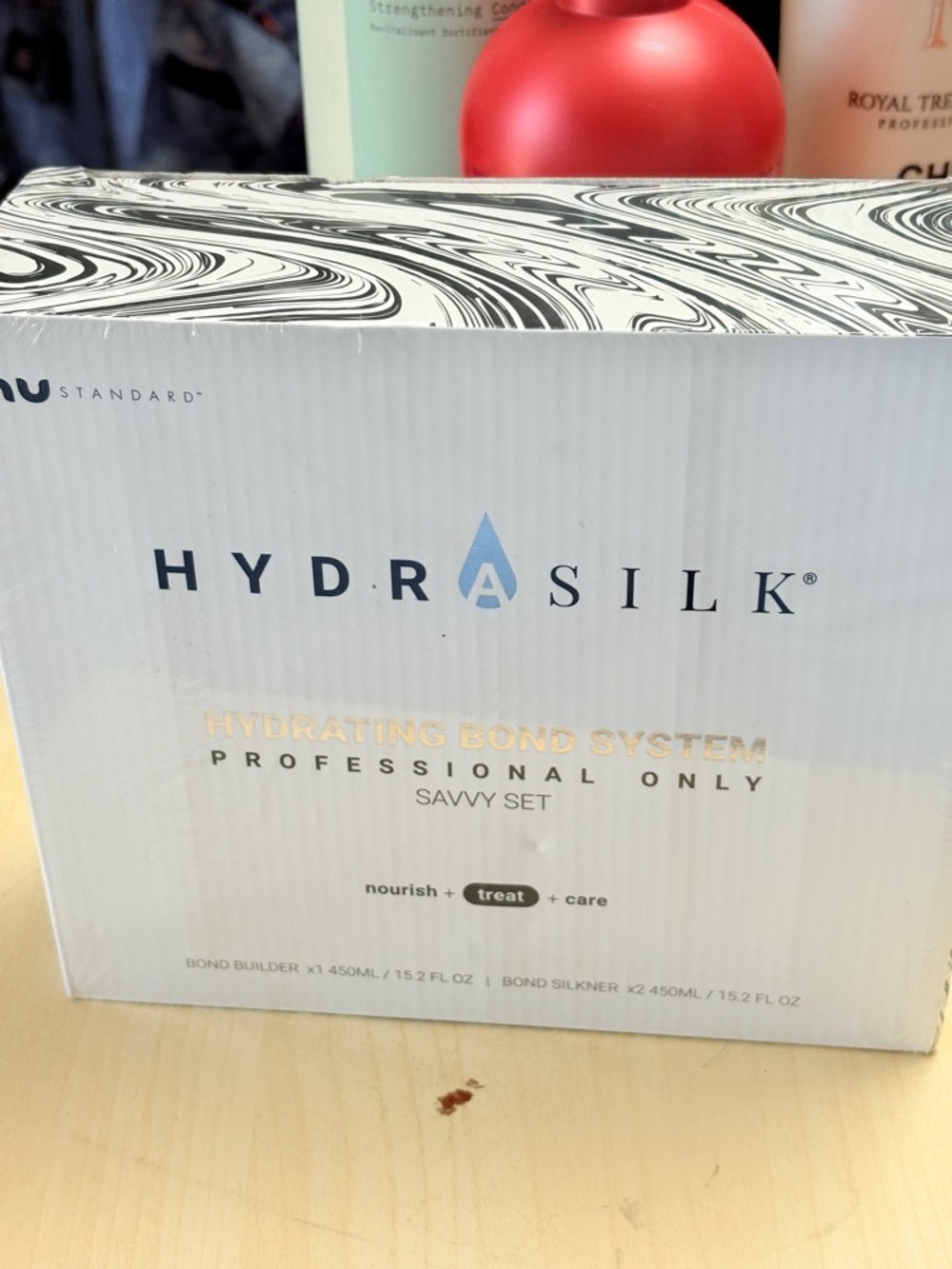 NU HydraSilk Hydrating Bond System Savvy Set - White & Blue